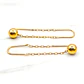 Aros cadena esfera 4.3 cm Oro 18k  - Miniatura 2
