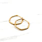 Aros argollas hexagonal Oro 18k - Miniatura 4