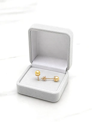 Aros perla cultivada medianos Oro 18k