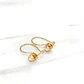 Aros colgante gancho perla cultivada Oro 18k - Miniatura 2