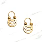 Aros argolla etnicos Oro 18k  - Miniatura 3