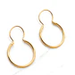 Aros argolla con gancho medianos Oro 18k - Miniatura 4