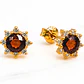 Aros rosa topacio y circónes grandes Oro 18k - Miniatura 5