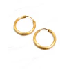 Aros argolla tallada 1.9 cm Oro 18k 