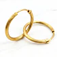Aros argolla tallada 1.9 cm Oro 18k  - Miniatura 2