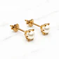 Aros pistilo perla cultivada medianos Oro 18k - Miniatura 1