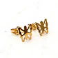 Aros mariposa grandes Oro 18k - Miniatura 2