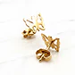 Aros mariposa grandes Oro 18k - Miniatura 3