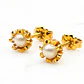 Aros perla cultivada cuello de payaso medianos Oro 18k - Miniatura 1