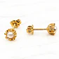 Aros perla cultivada cuello de payaso medianos Oro 18k - Miniatura 3