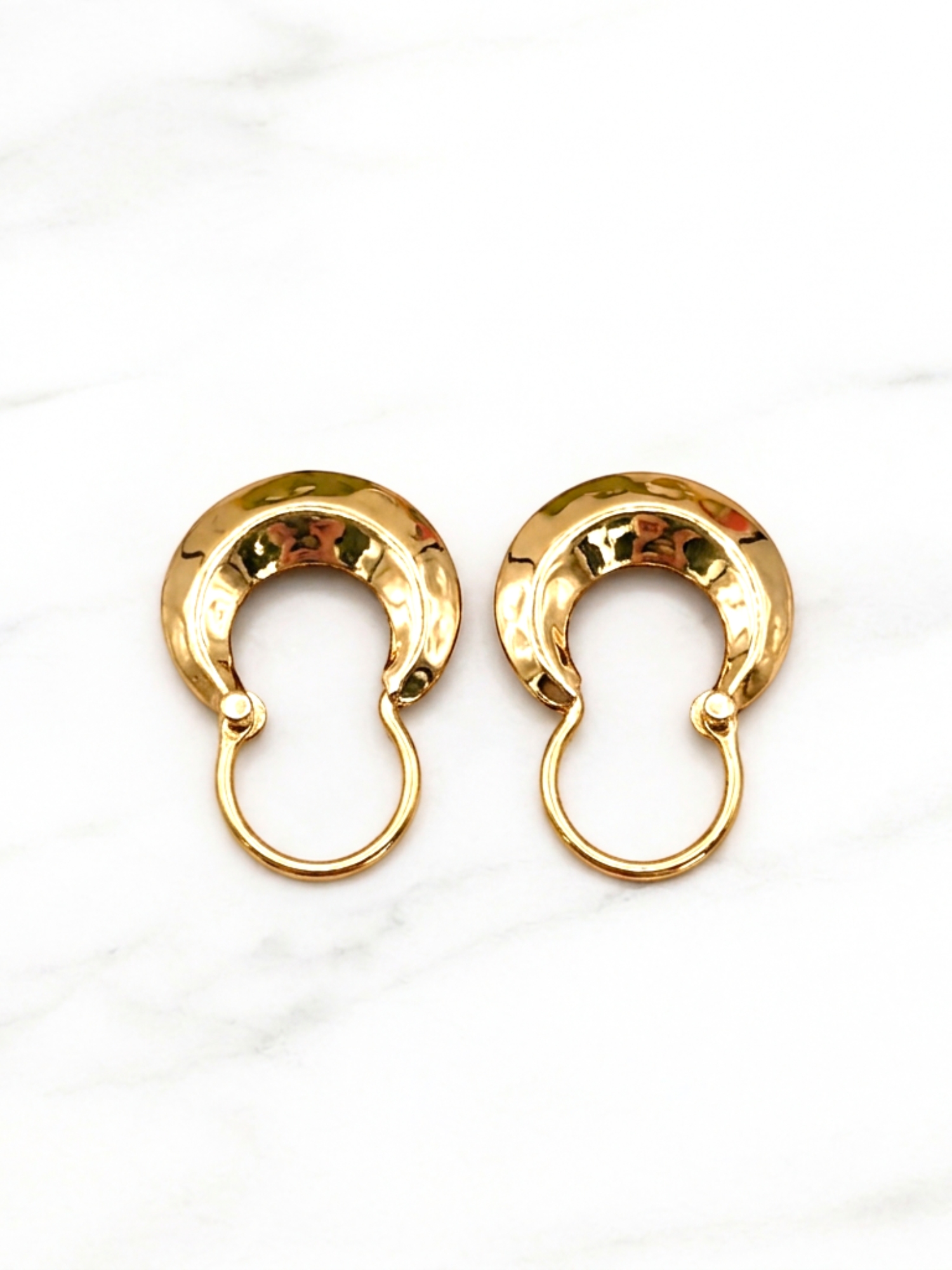 Aros bote argentino Oro 18k 2