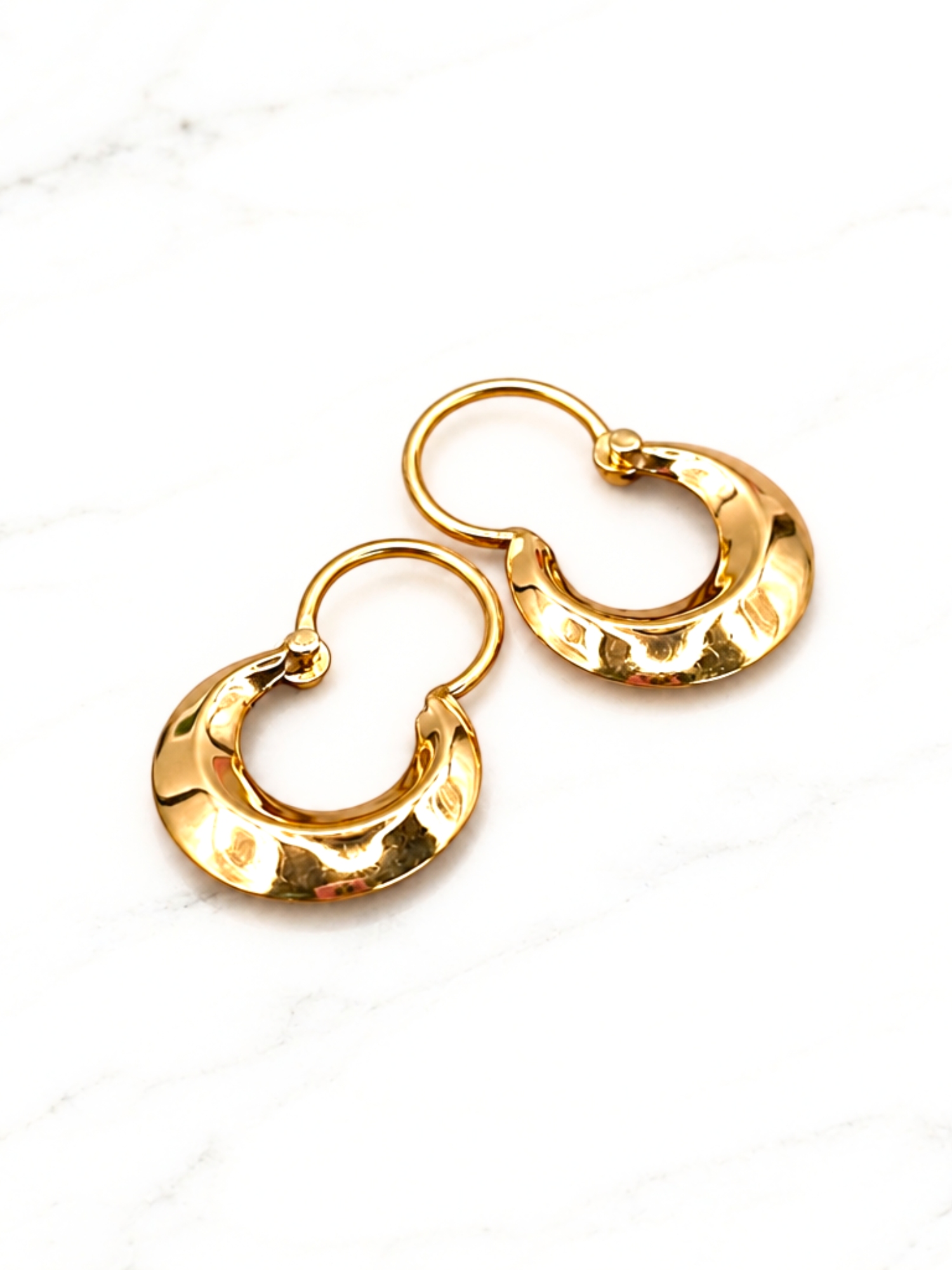 Aros bote argentino Oro 18k 4