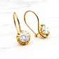 Aros chaton colgante circón Oro 18k - Miniatura 1