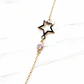 Pulsera estrella con circón Oro 18k - Miniatura 5
