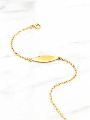 Pulsera de identificación niñ@ Oro 18k