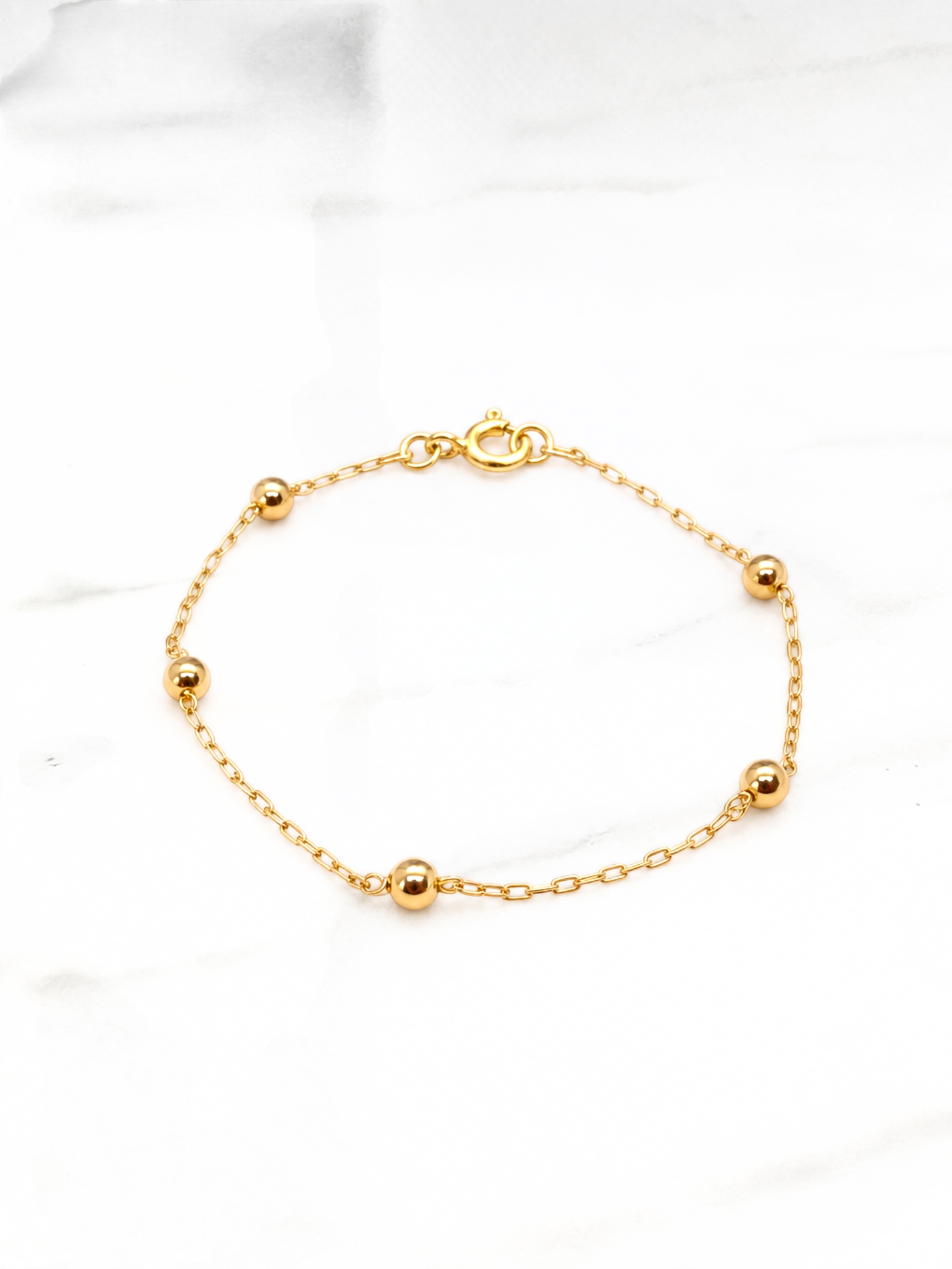 Pulsera bolita Oro 18k 1