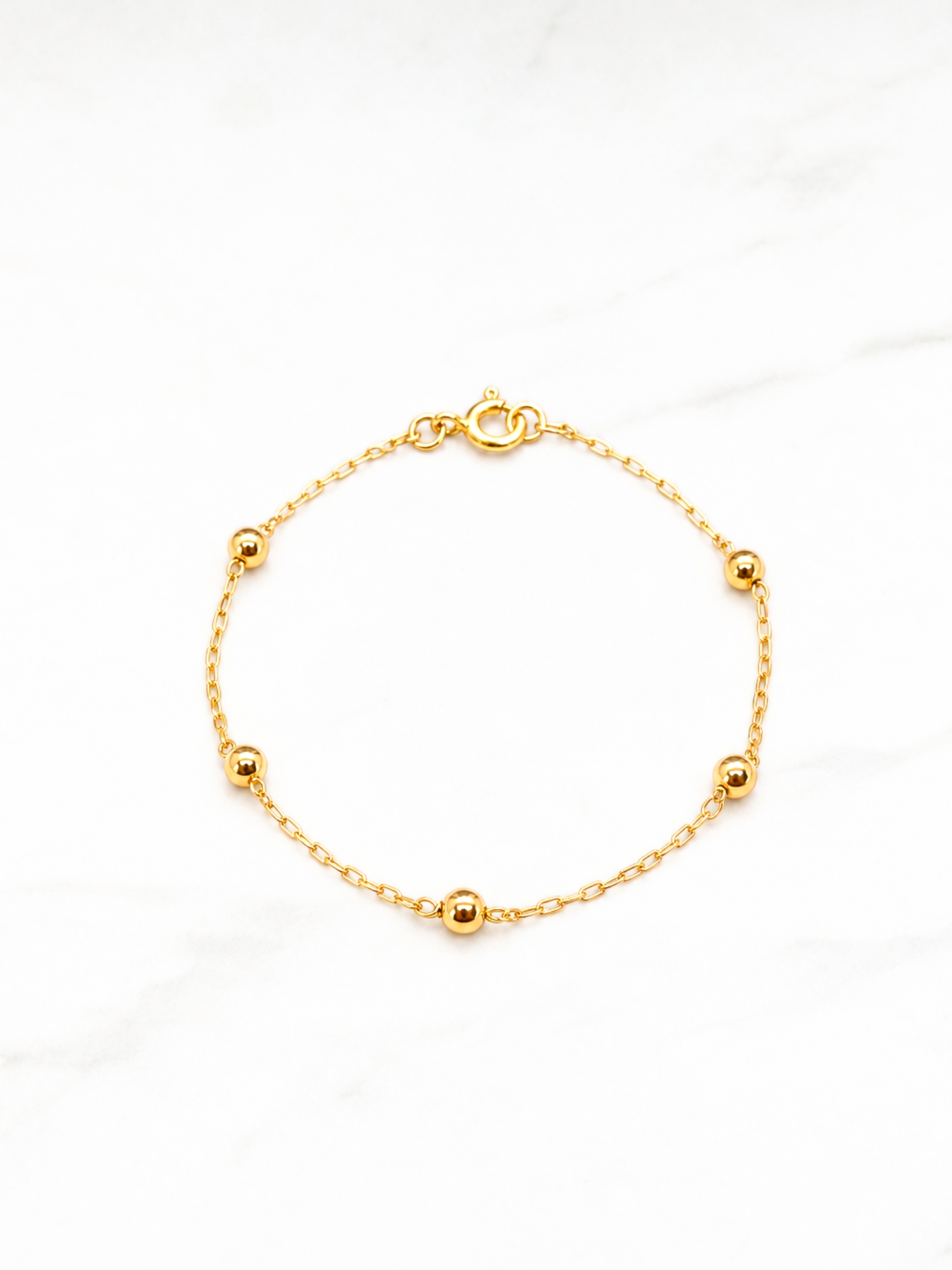 Pulsera bolita Oro 18k 5