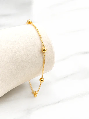 Pulsera bolita Oro 18k
