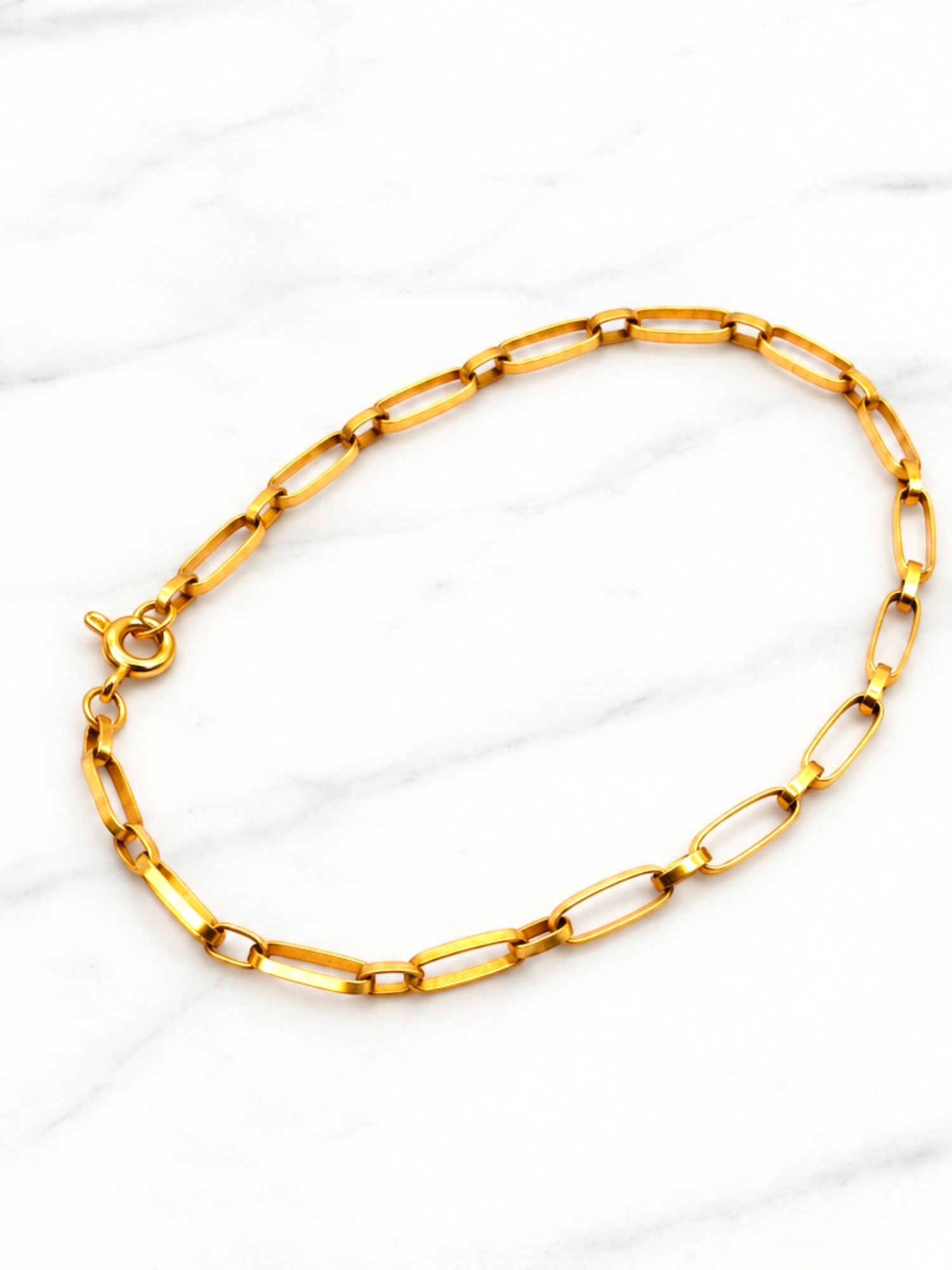 Pulsera argollas 19 cm Oro 18k 1