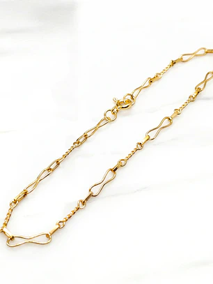 Pulsera infinito torcido Oro 18k 