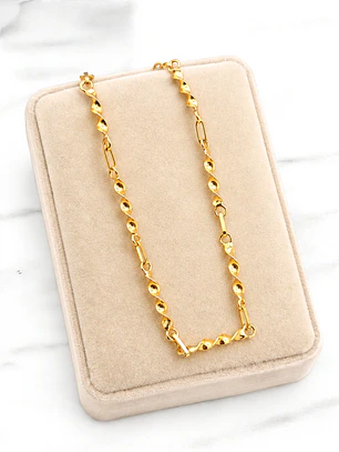 Pulsera espiral eslabón Oro 18k