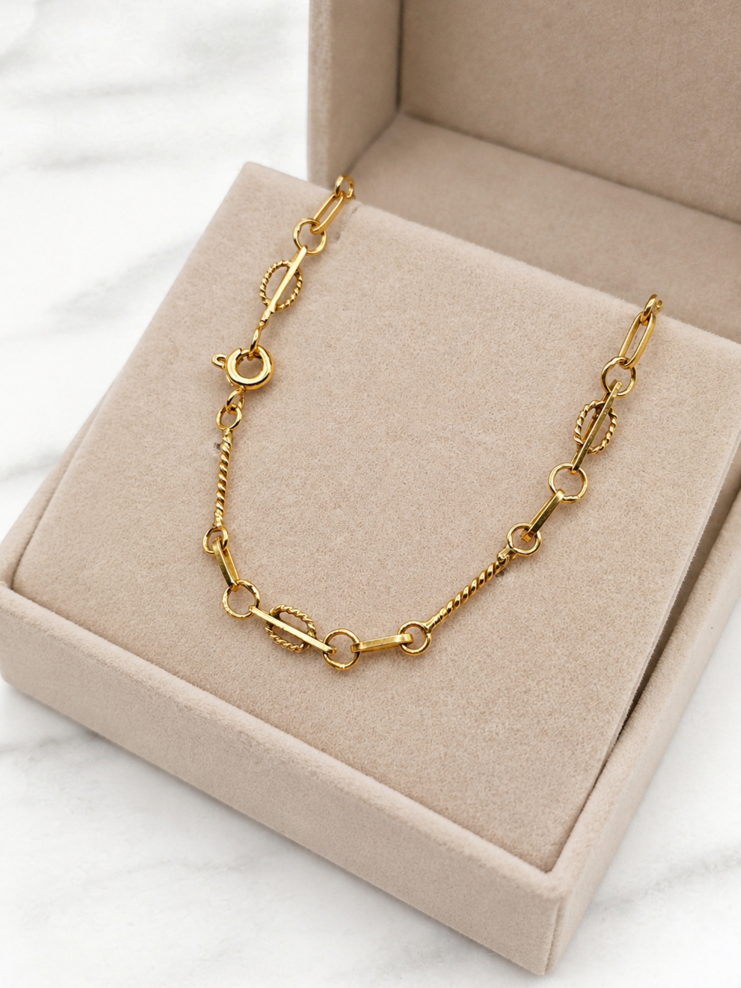 Pulsera palito Verónica 19 cm Oro 18k 4