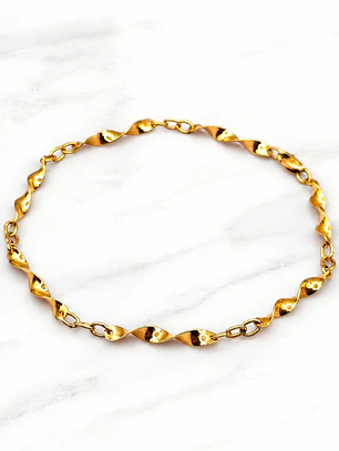 Pulsera entorchada 19 cm Oro 18k
