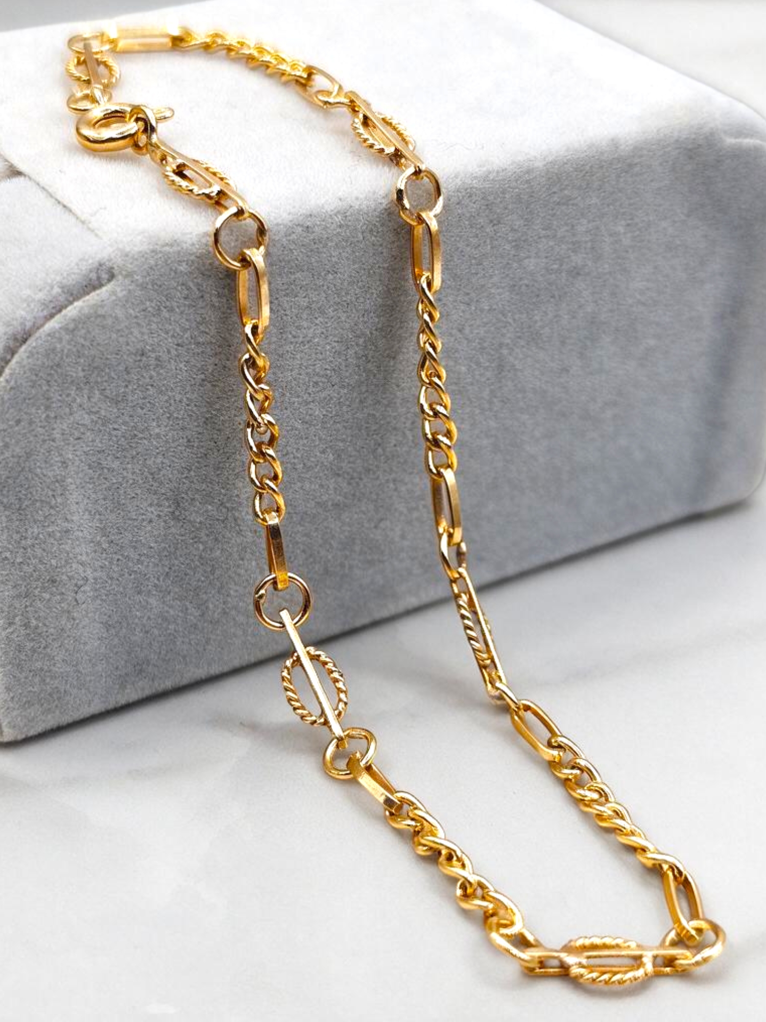Pulsera Grumete Verónica 19 cm Oro 18k 2