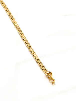 Pulsera Tejido Chino Oro 18k 
