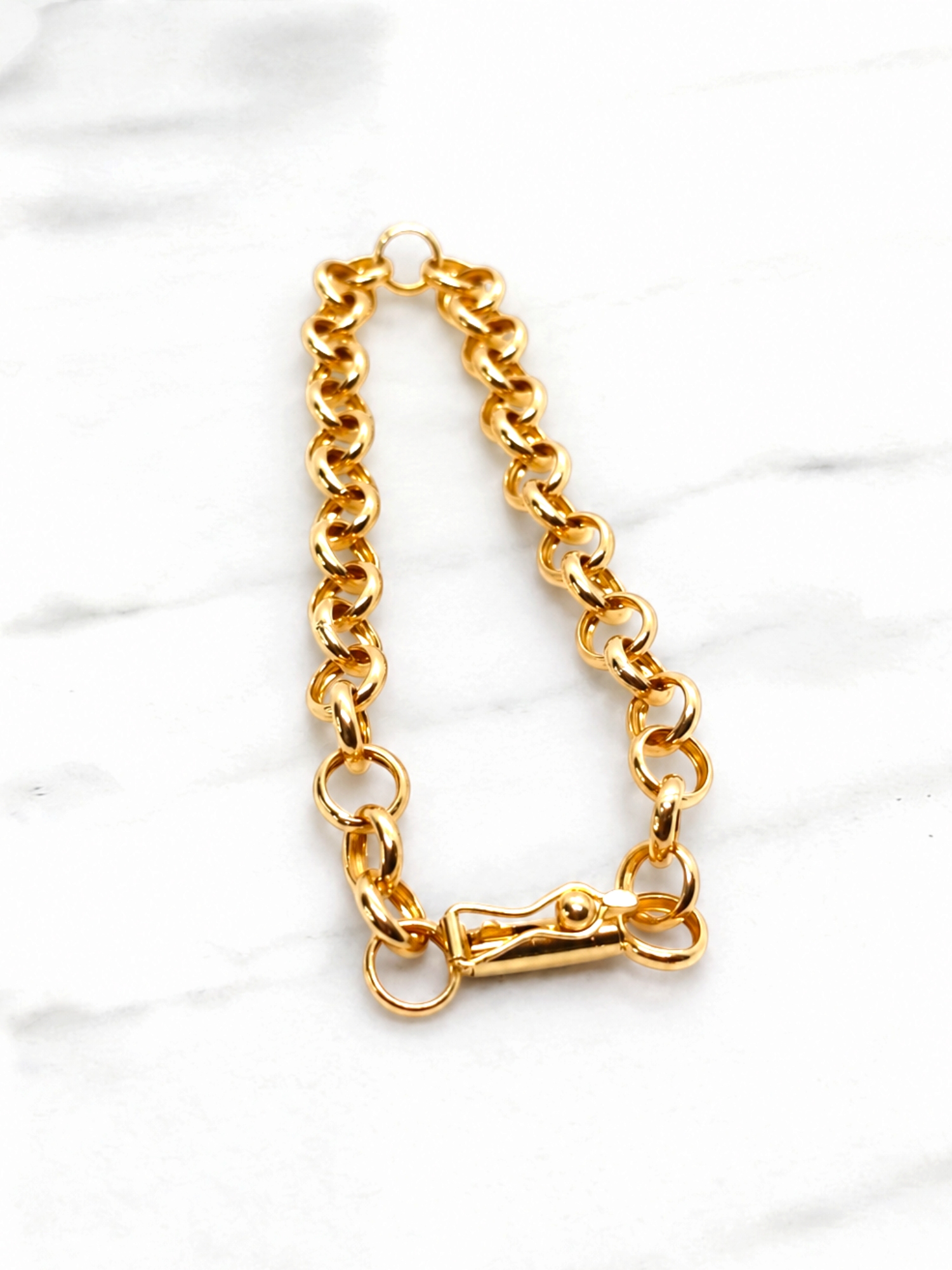 Pulsera Rolo Oro 18k  3