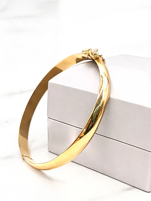 Pulsera esclava 8 mm Oro 18k