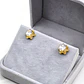 Aros chaton italiano circón grandes Oro 18k  - Miniatura 4