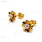 Aros rosa circon Oro 18k - Miniatura 1