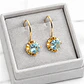 Aros chaton colgante aguamarina Oro 18k - Miniatura 4