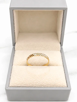 Ilusión diagonal 2 mm Oro 18k