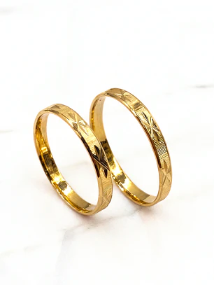 Ilusiones espiga 2 mm Oro 18k