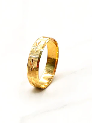 Argolla asterisco 4 mm Oro 18k