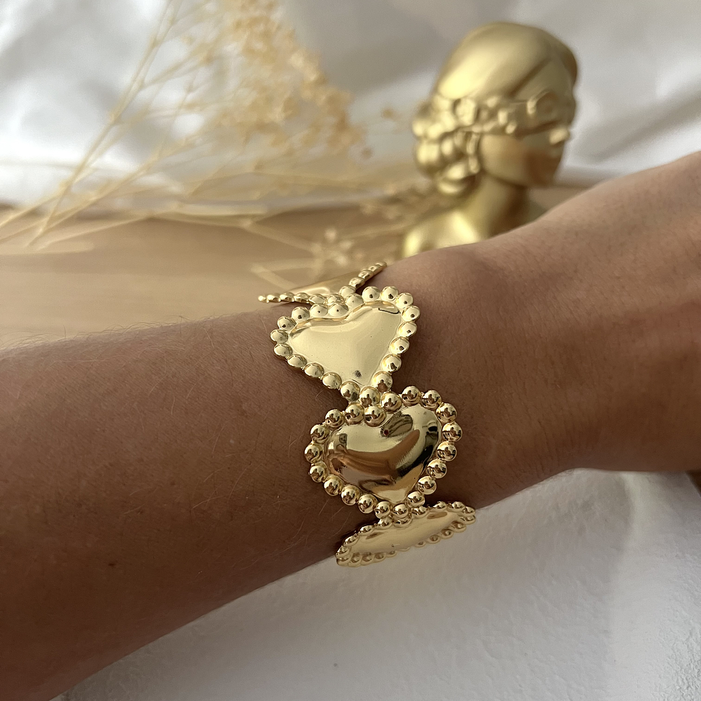 Brazalete corazones