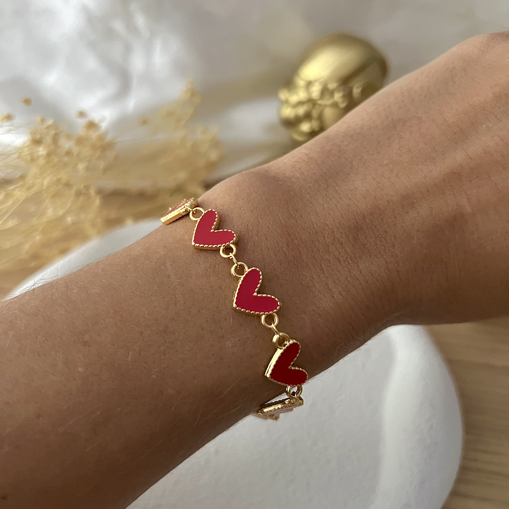 Pulsera corazones