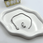 Pulso para charms plateado
