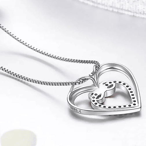 Collar Corazón Infinito Plata 925 2