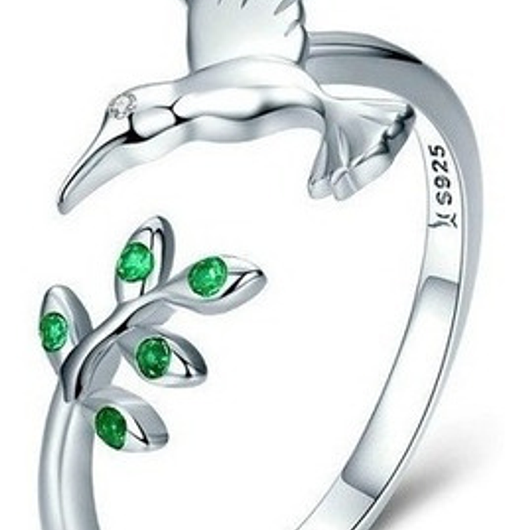 Anillo Colibri Picaflor Plata 925 1
