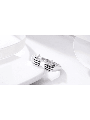 Anillo Manos Abrazo Plata 925