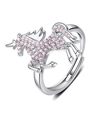 Anillo Unicornio Caballo Mágico Plata 925