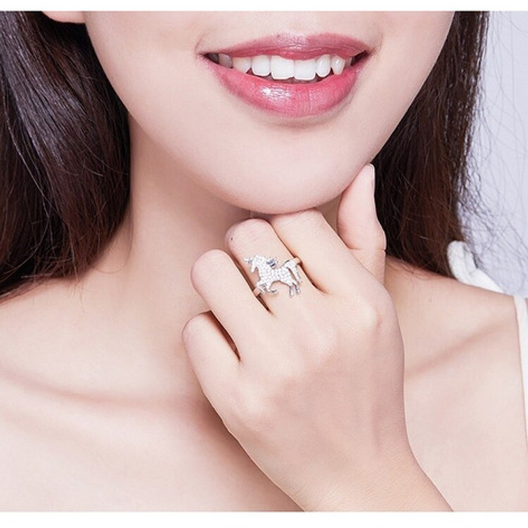 Anillo Unicornio Caballo Mágico Plata 925 6