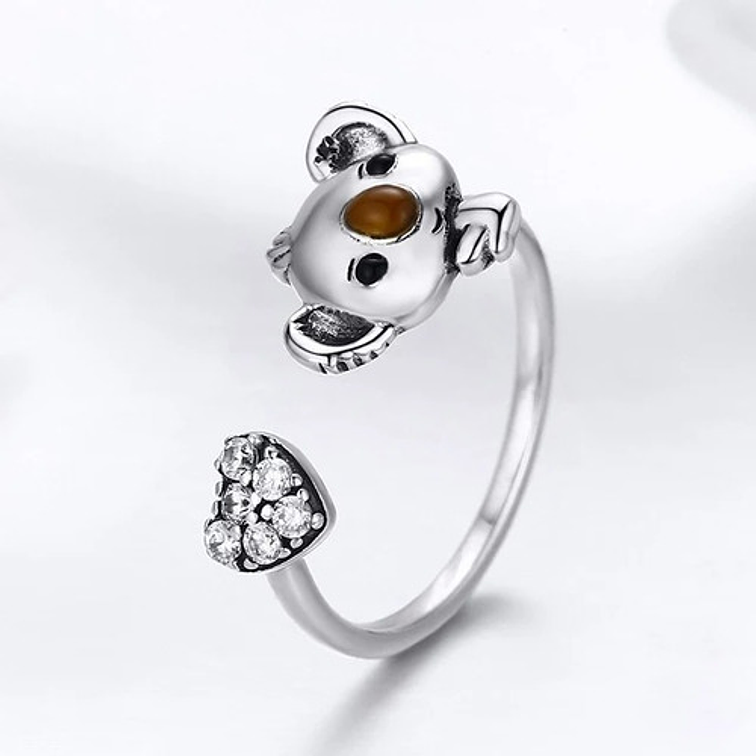 Anillo Koala Plata 925 4