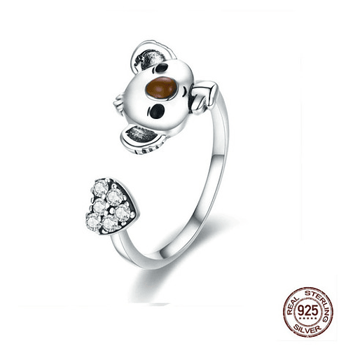 Anillo Koala Plata 925 1