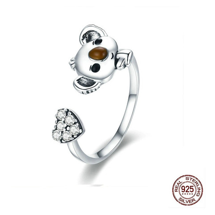 Anillo Koala Plata 925 1