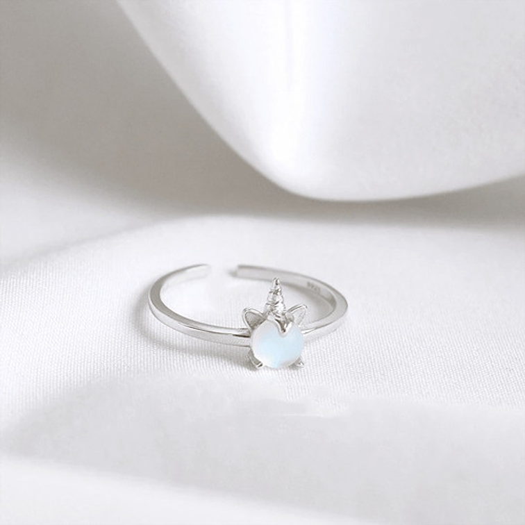Anillo Unicornio Plata 925 2