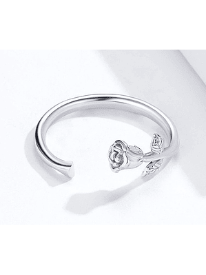 Anillo Rosa Plata 925